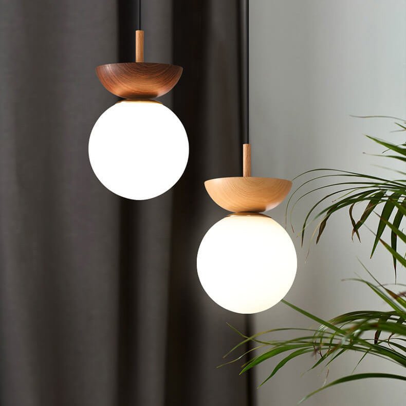 Glowara Log Japansk Taklampe
