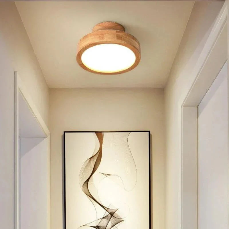 WoodLight Skandinavisk Tre Taklampe