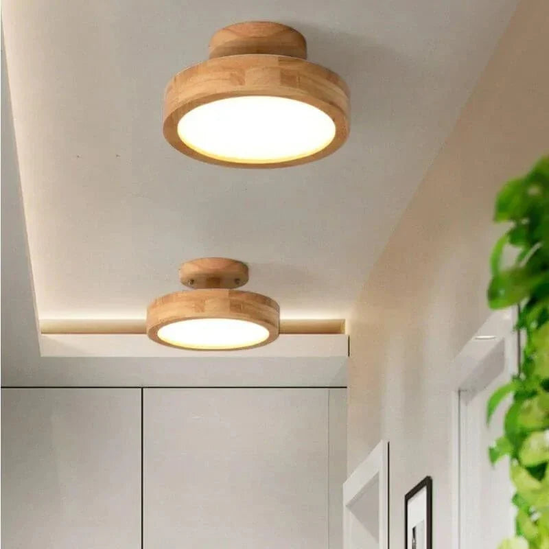 WoodLight Skandinavisk Tre Taklampe