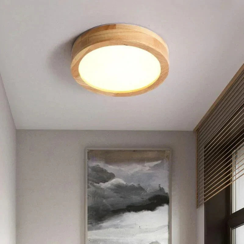 WoodLight Skandinavisk Tre Taklampe