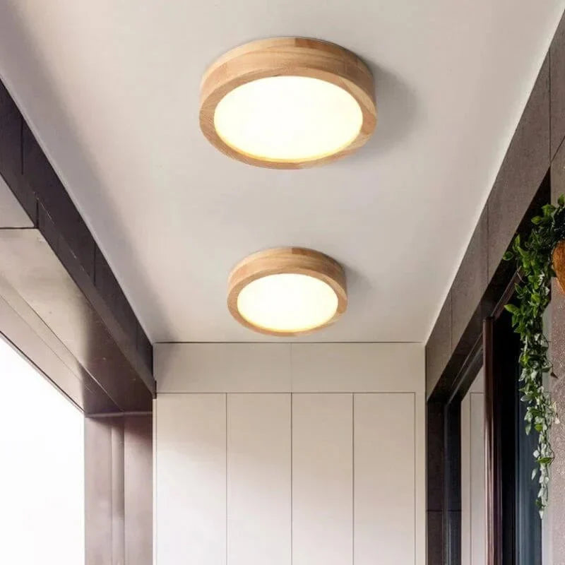 WoodLight Skandinavisk Tre Taklampe