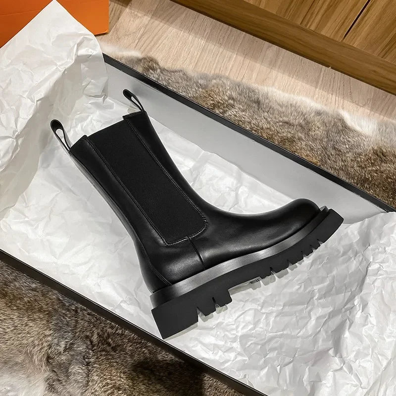 Damen Stilige Slip-On Ankestøvler | Svart