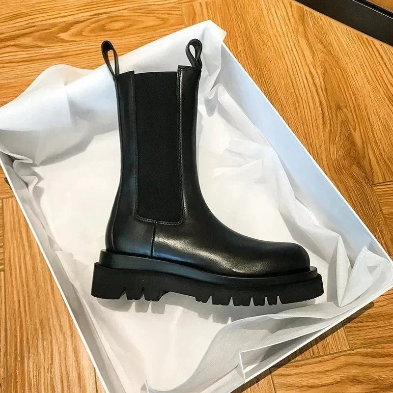 Damen Stilige Slip-On Ankestøvler | Svart